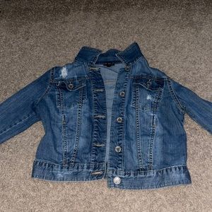 Little Ripped Jean Jacket